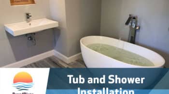 tub and shower installation